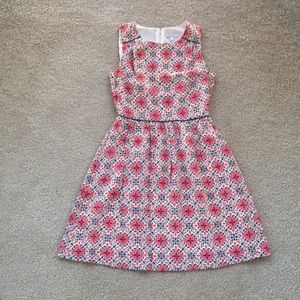 J Crew multicolored midi dress